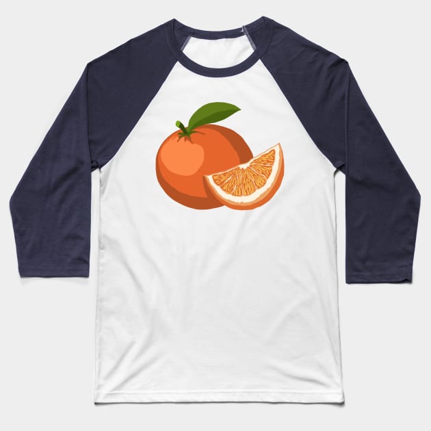 orange slice Baseball T-Shirt by SunnyAngst